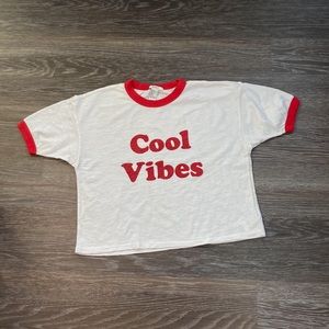 Forever 21 ‘Cool Vibes’ Cropped T-Shirt